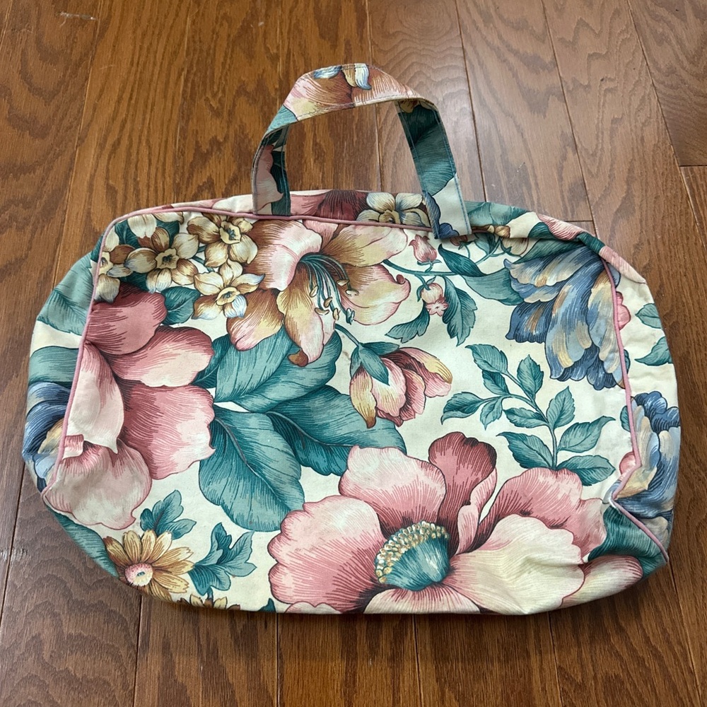 Floral Women's Vintage Cosmetic Bag
